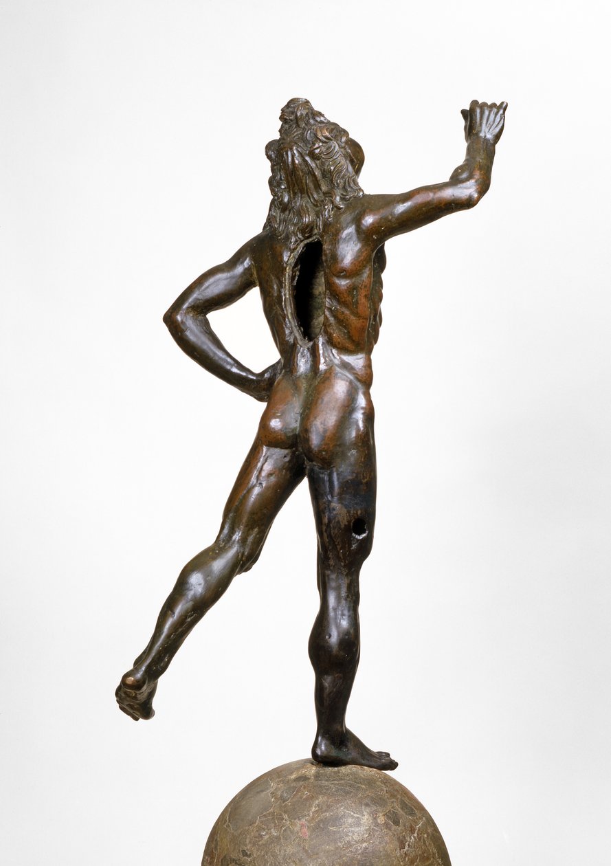 Mercury Taking Flight, ca. 1515 (kobberlegering, breccia og tre) av Giovanni Francesco Rustici