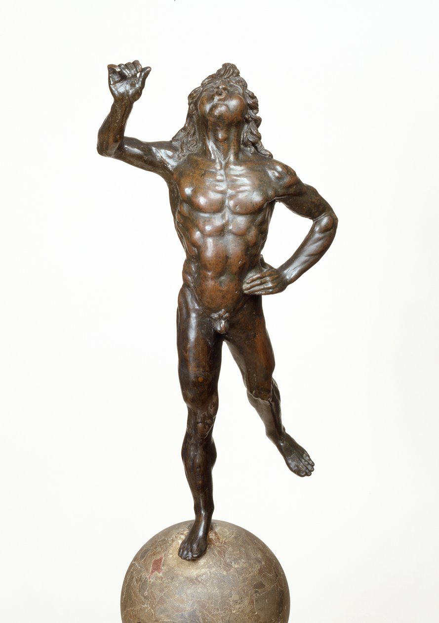 Mercury Taking Flight, ca. 1515 (kobberlegering, breccia og tre) av Giovanni Francesco Rustici