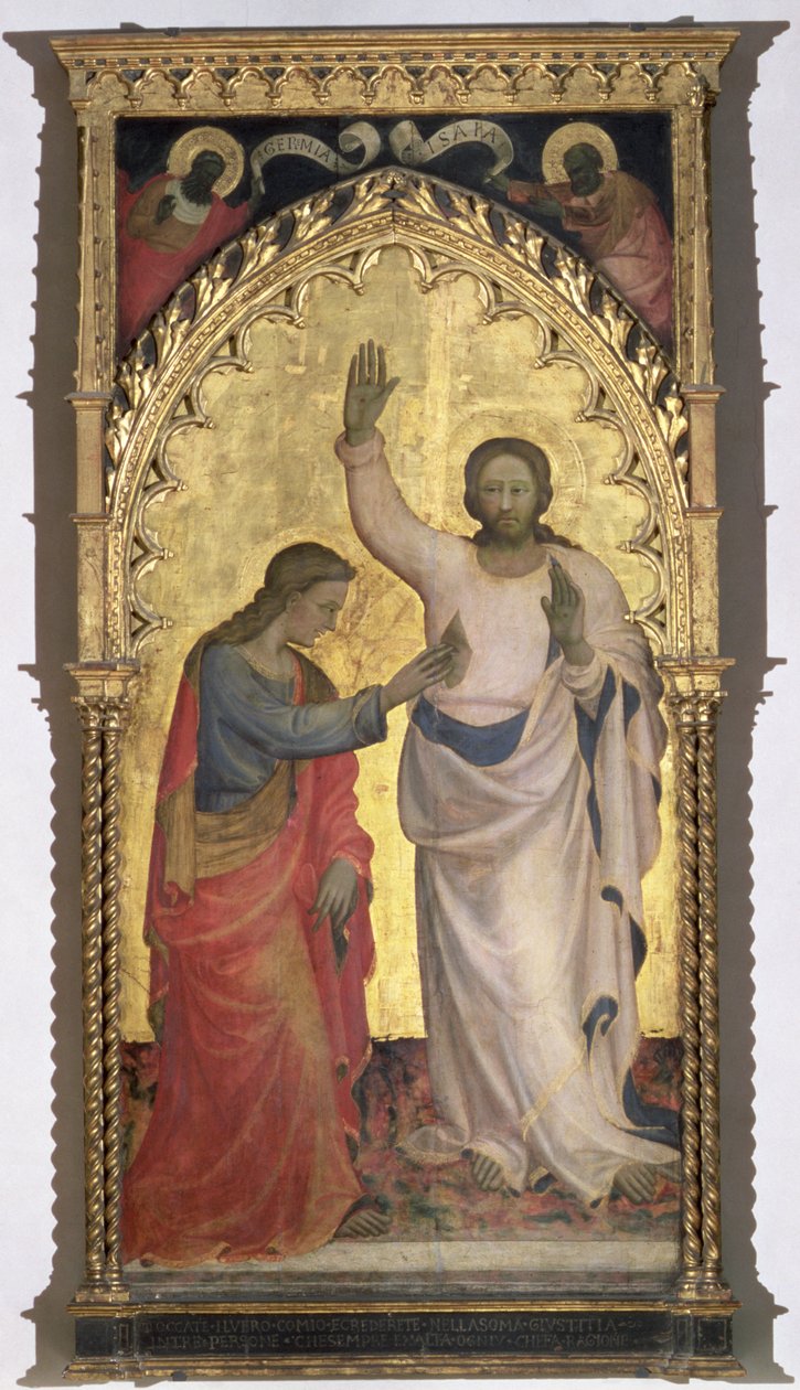 The Incredulity of St. Thomas (tempera på panel) av Giovanni Francesco Toscani