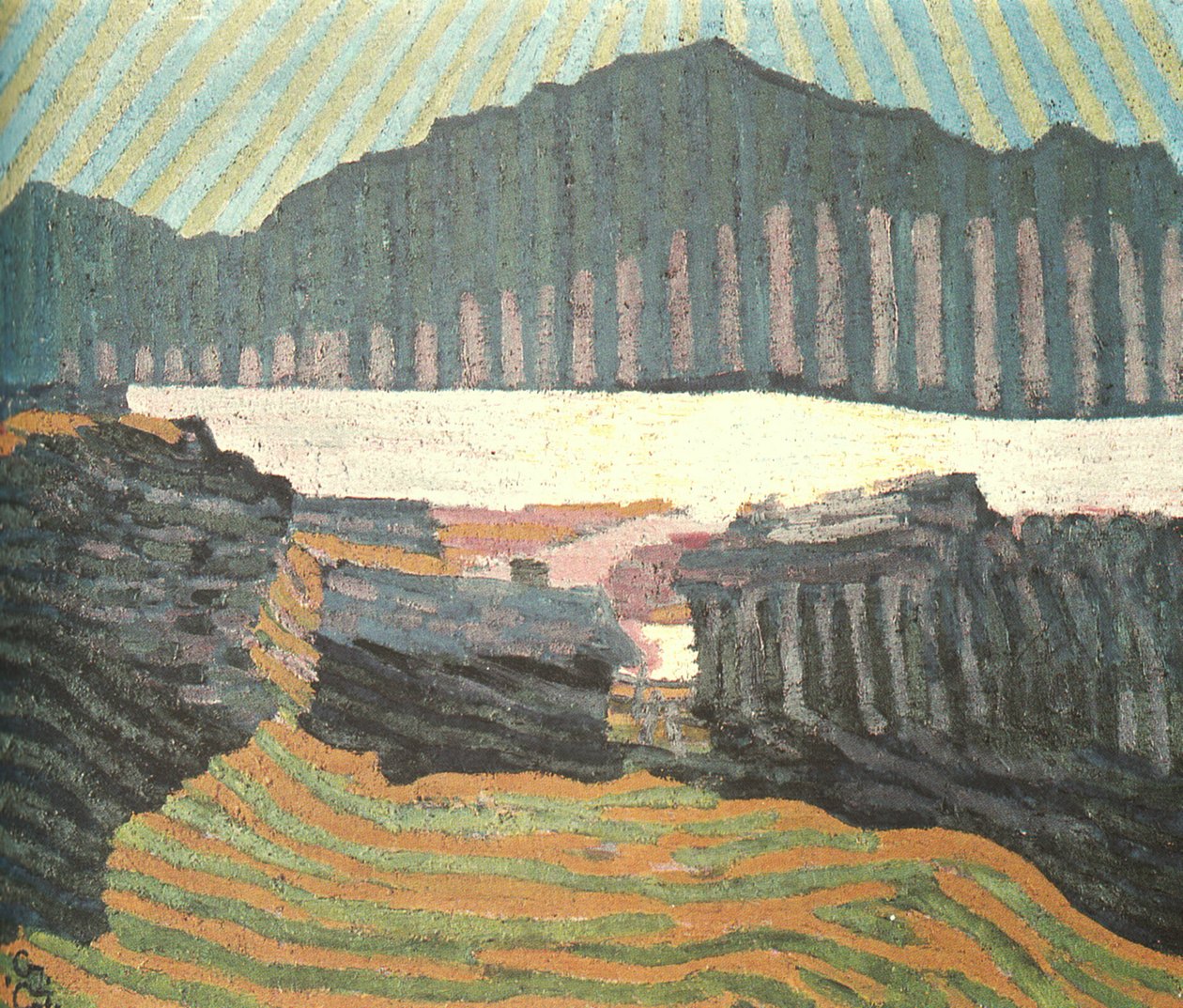Utsikt over Capolago Ticino av Giovanni Giacometti