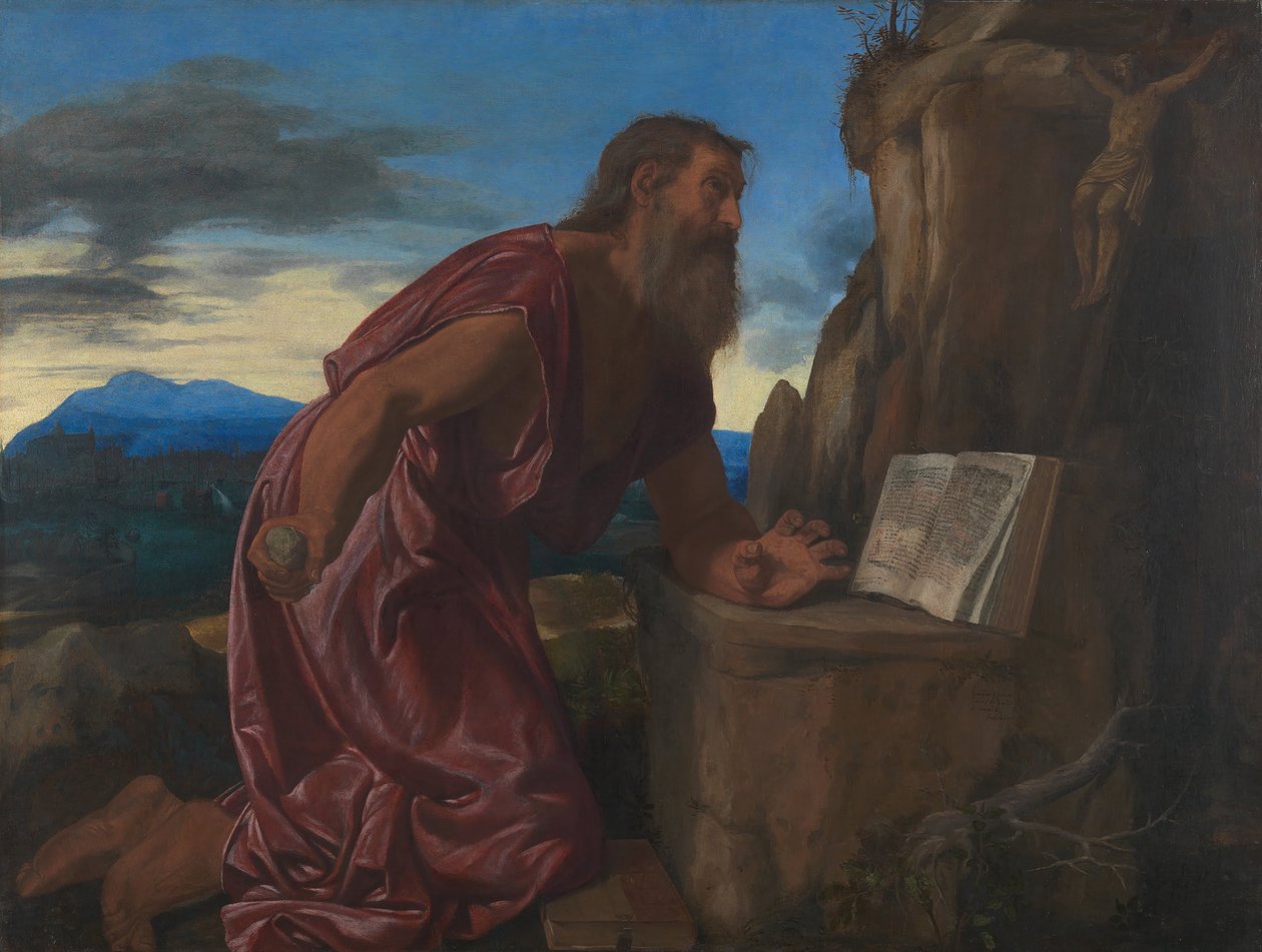 Den hellige Jerome av Giovanni Girolamo Savoldo
