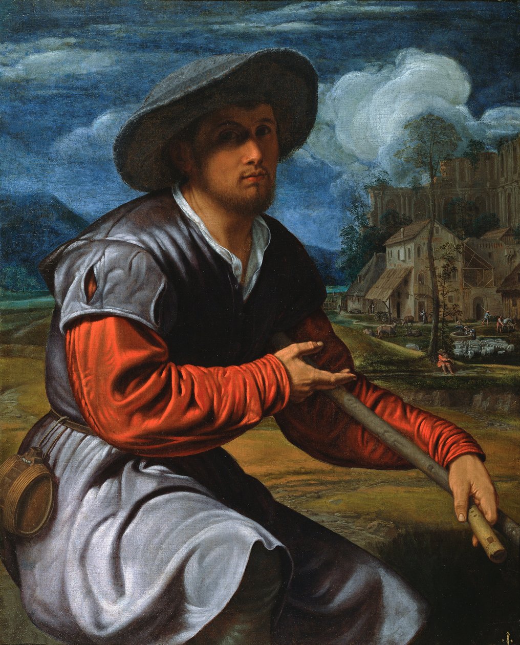 Hyrde med fløyte av Giovanni Girolamo Savoldo