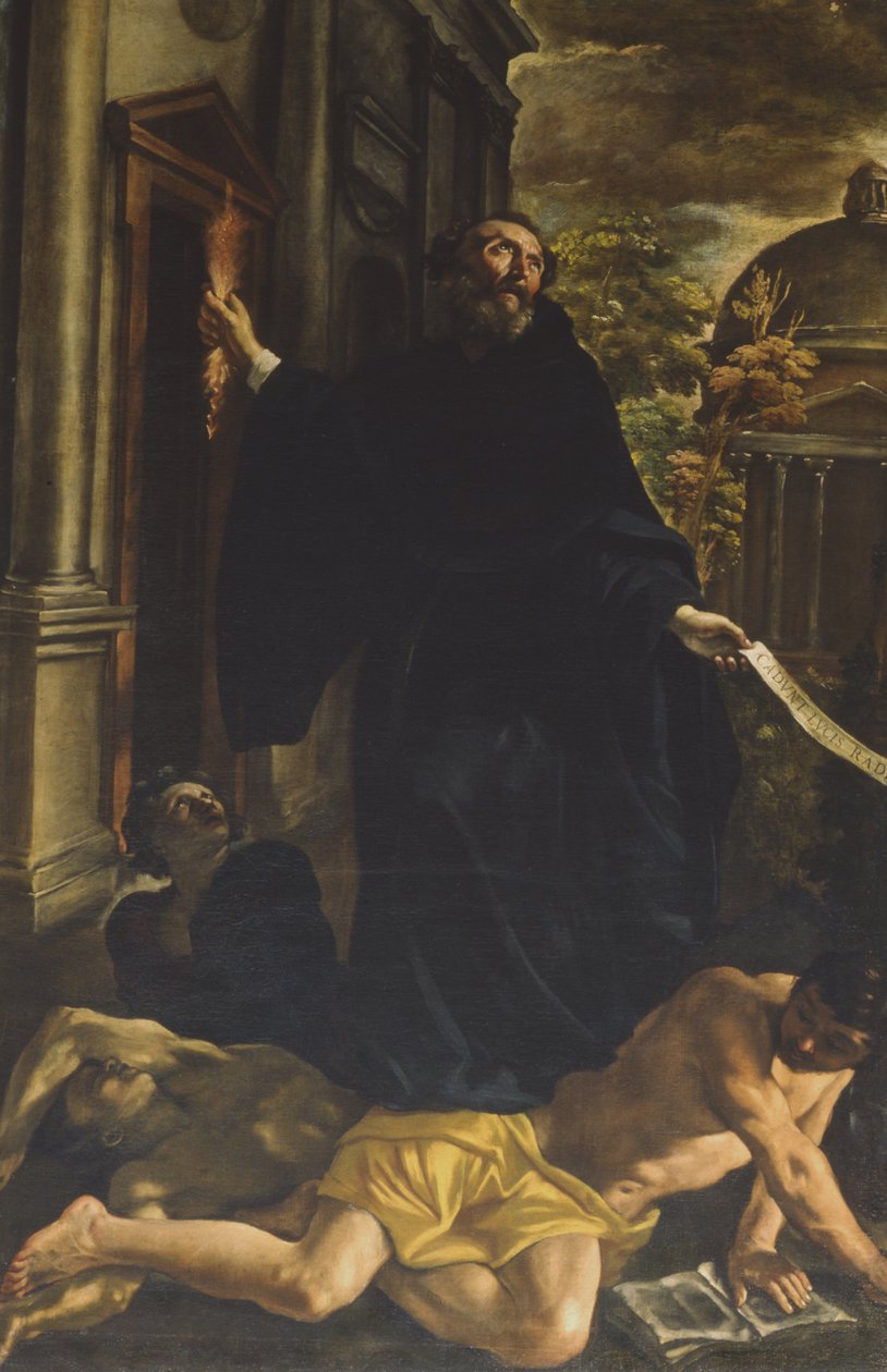 St. Augustin fordriver kjettere av Giovanni Lanfranco