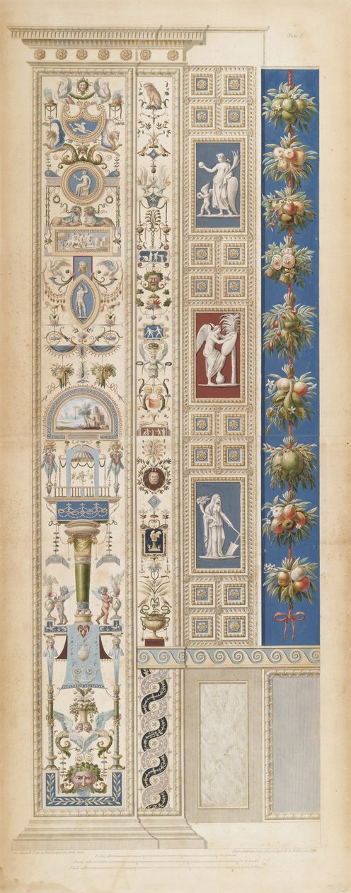 Plate I fra Loggie av Rafaele i Vatikanet av Giovanni Ottaviani