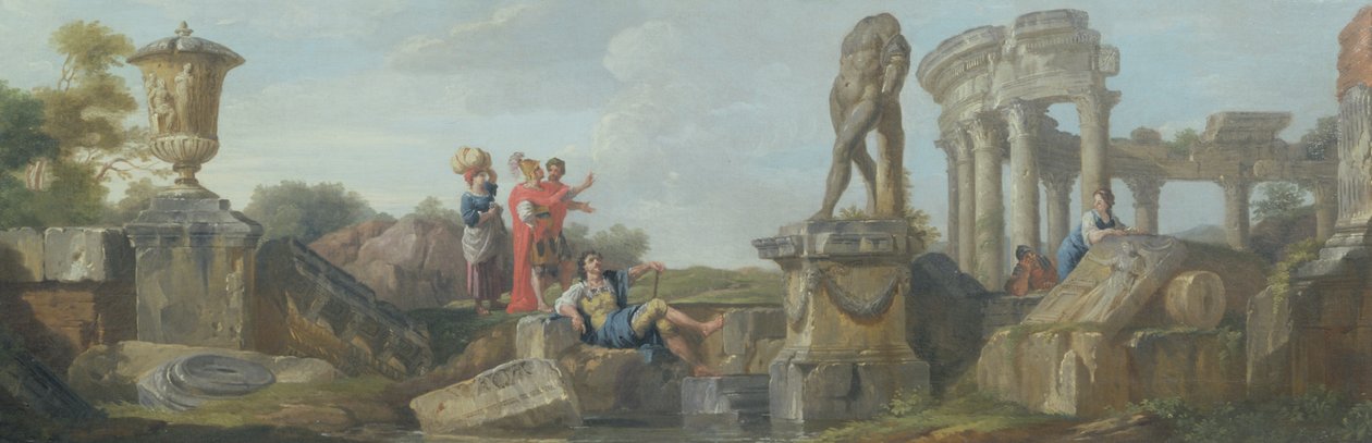 Gaius Marius vurderer ruinene av Kartago av Giovanni Paolo Pannini