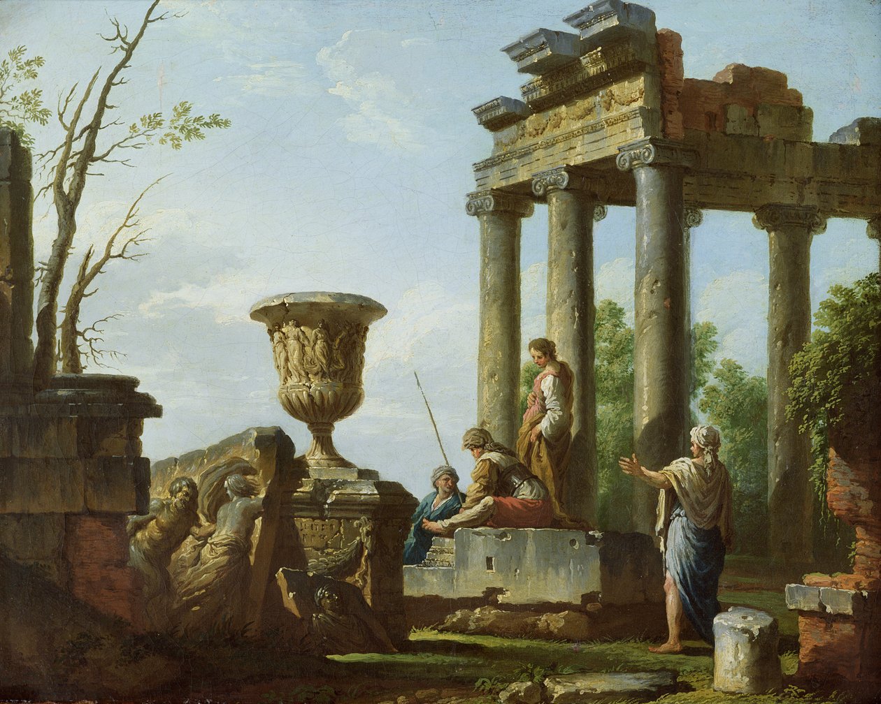 Arkitektoniske ruiner, ca. 1715 av Giovanni Paolo Pannini