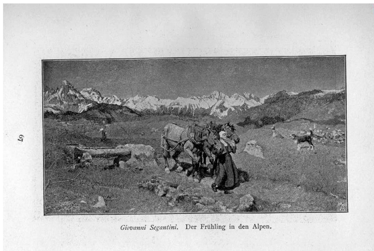Vår i Alpene av Giovanni Segantini