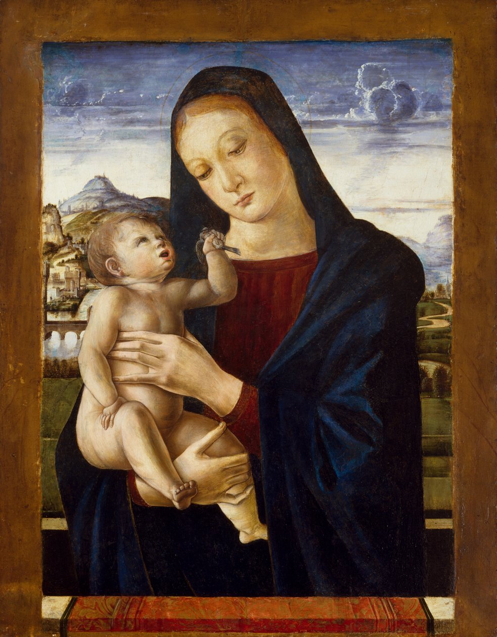 Jomfru og barn, ca. 1460-70 (tempera på tre) av Giovanni Bellini