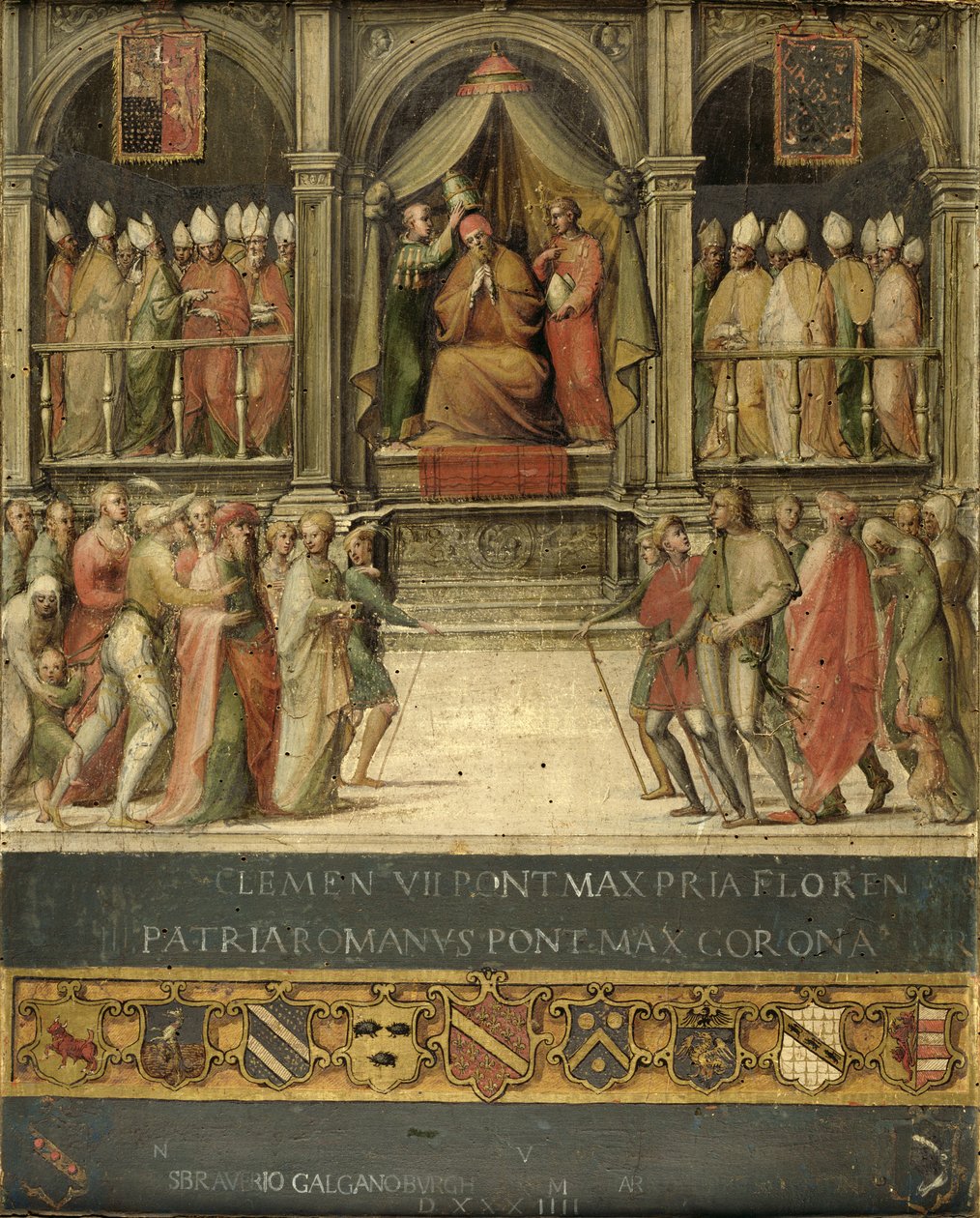 Kroningen av pave Paul II (1417-71) 1534 av Giovanni di Lorenzo Cini