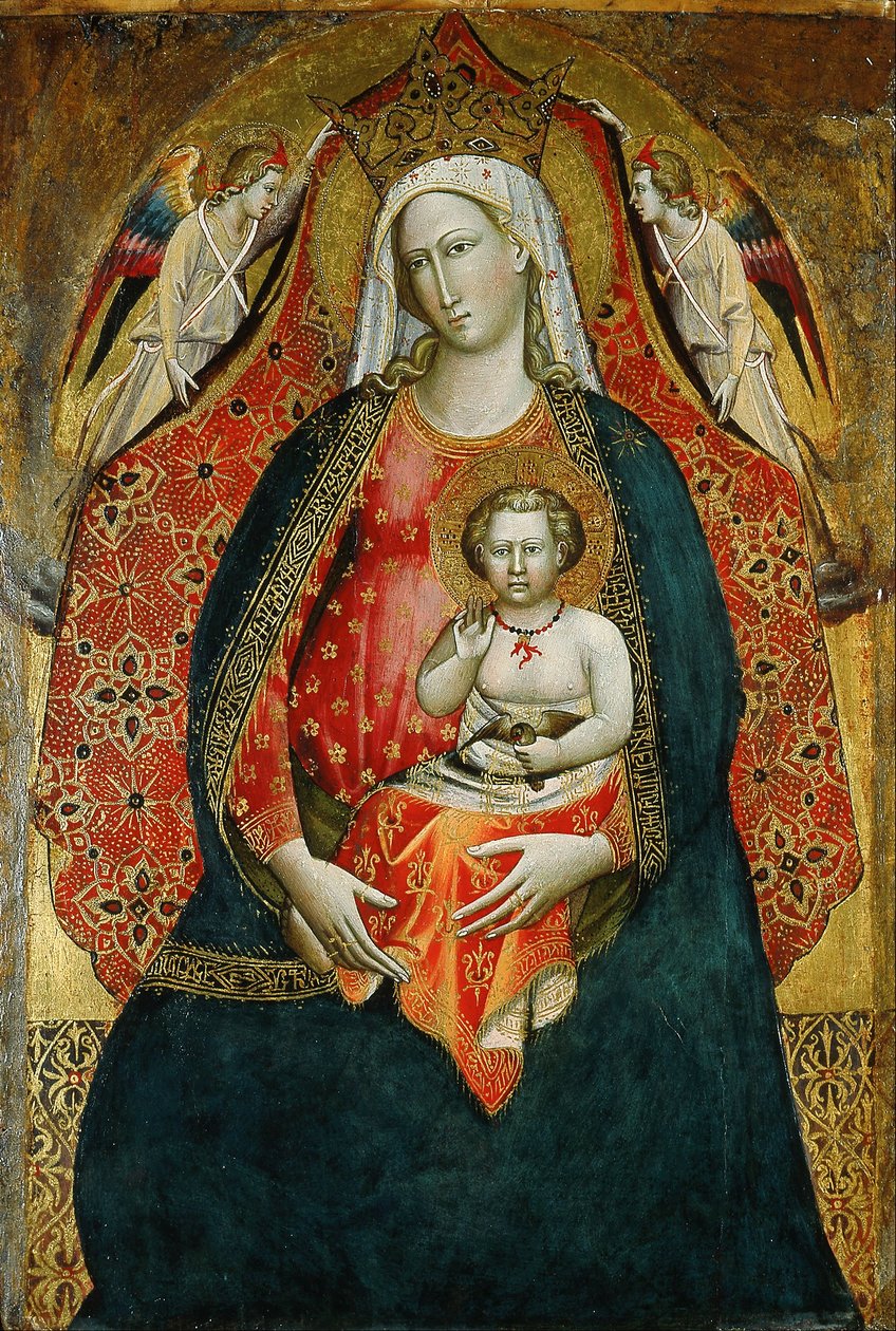 Madonna og barn med engler av Giovanni di Marco