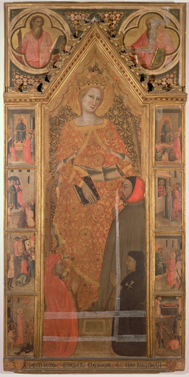 St. Katarina av Alexandria (tempera på panel) av Giovanni di Niccolo del Biondo