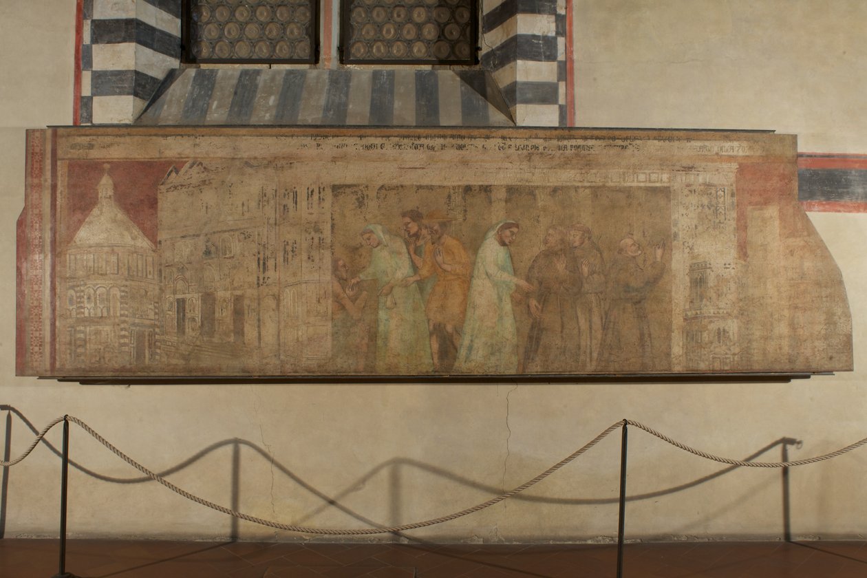 Gråbrødrenes ankomst til Firenze av Giovanni di Niccolo del Biondo