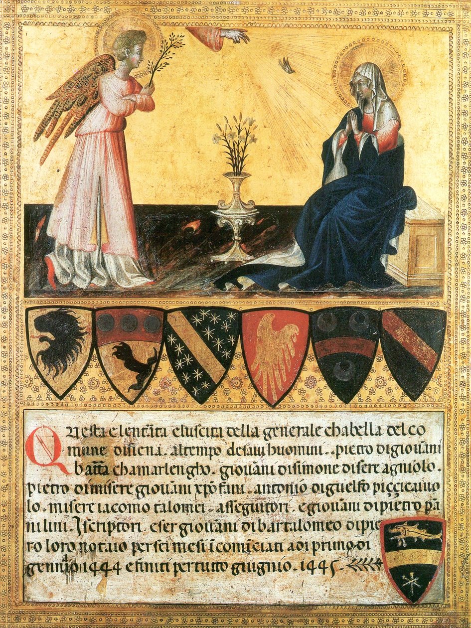 Kunngjøring. Giovanni di Paolo. Vatikanet av Giovanni di Paolo