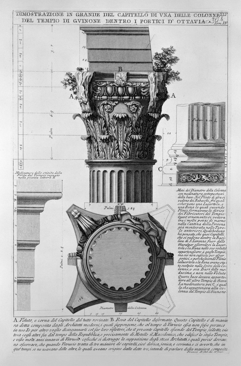 Portico of Octavia av Giovanni Battista Piranesi