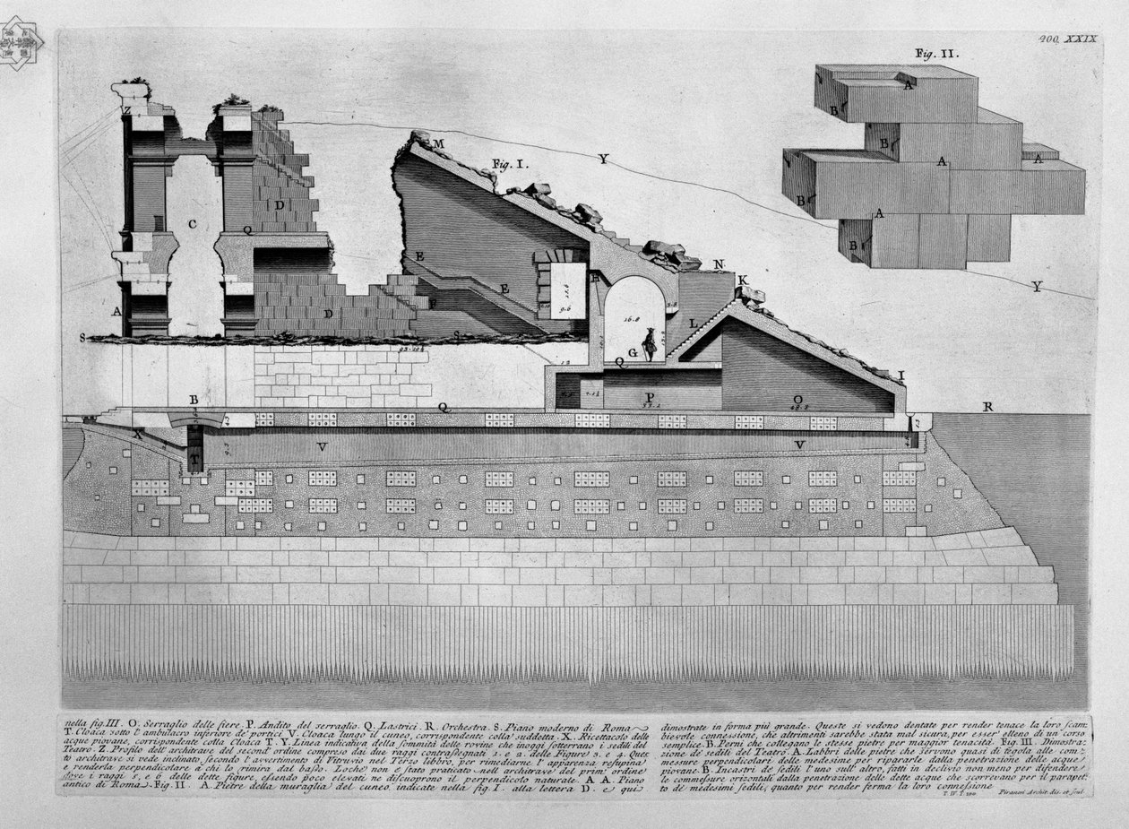 Marcellus teater av Giovanni Battista Piranesi