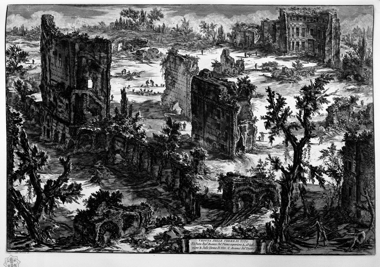VISNING AV BADENE TITO av Giovanni Battista Piranesi