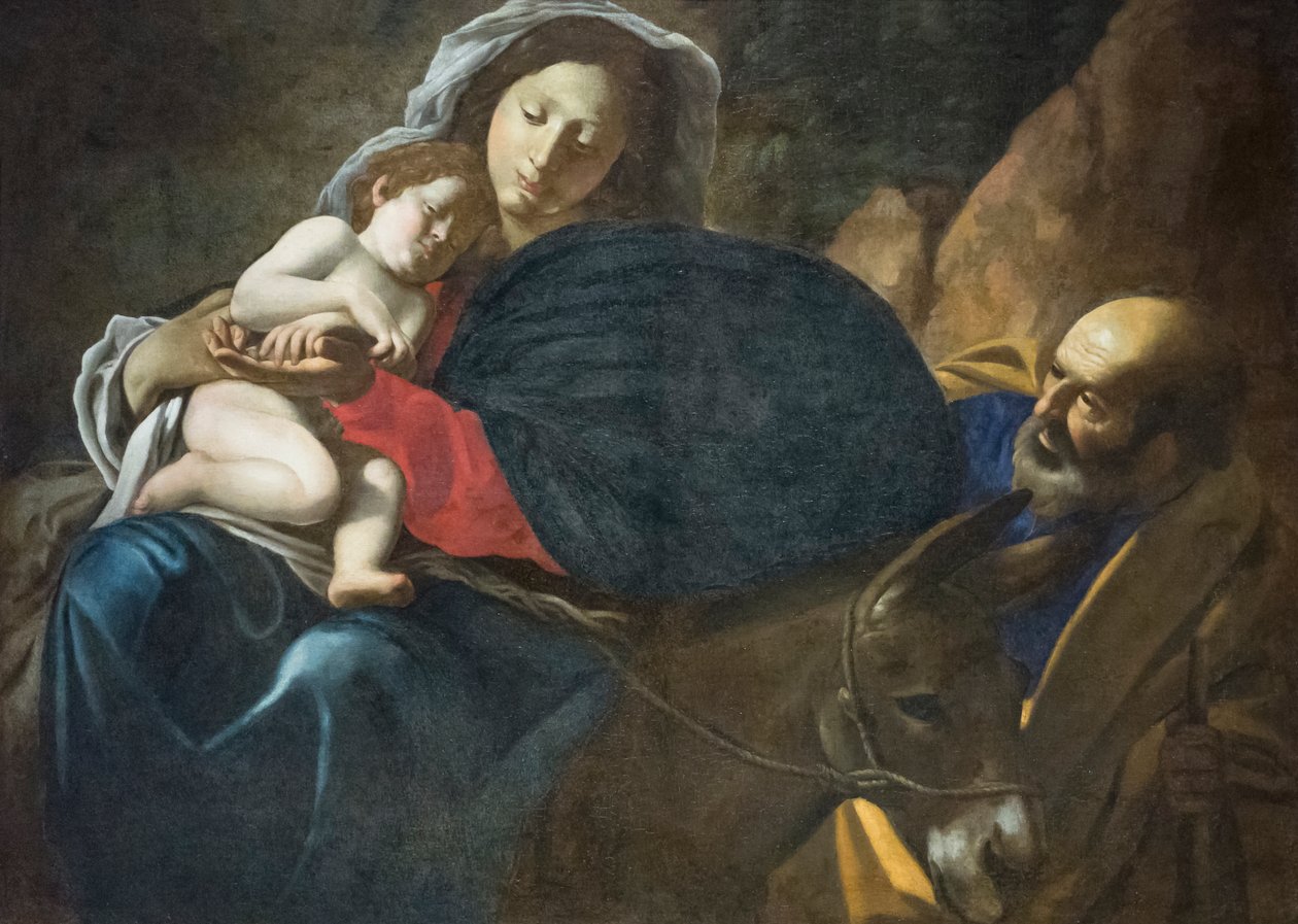Fly til Egypt av Giovanni Battista Caracciolo