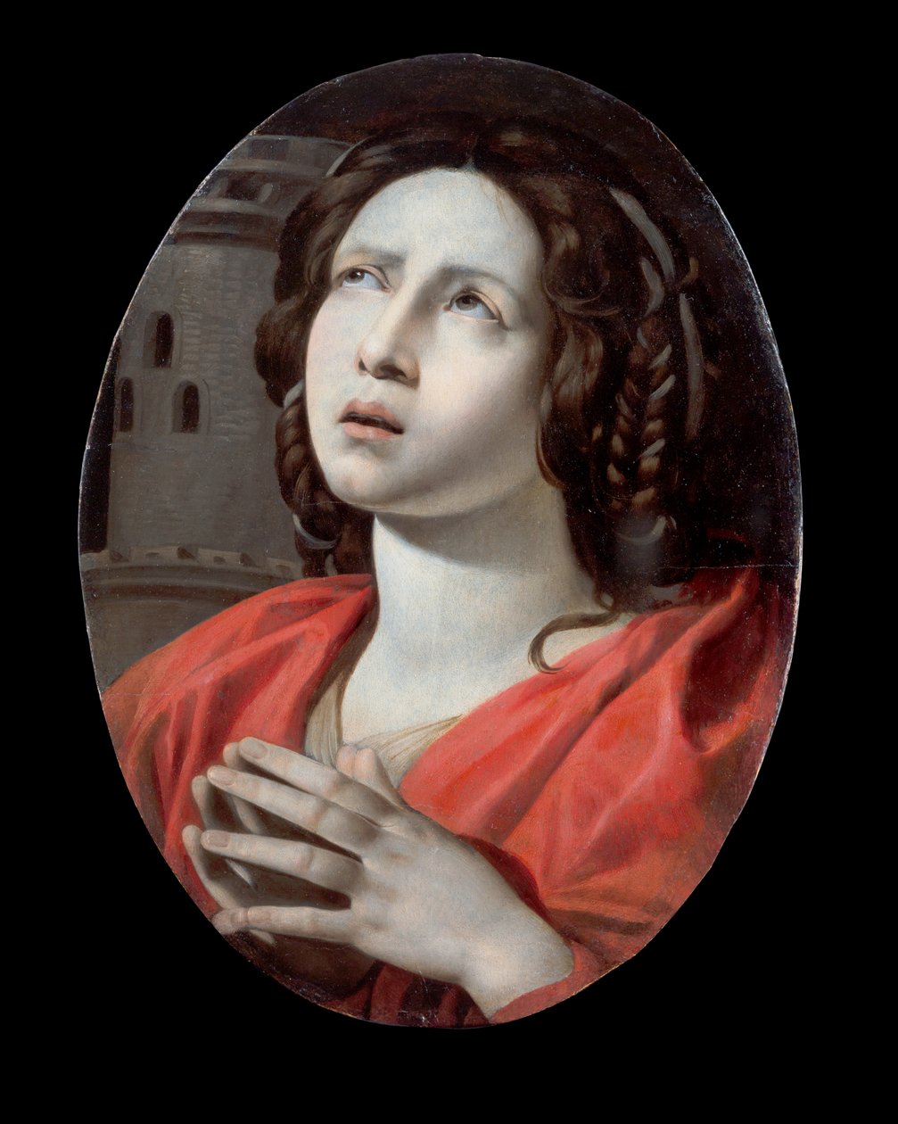 Den hellige Barbara av Giovanni Battista Caracciolo