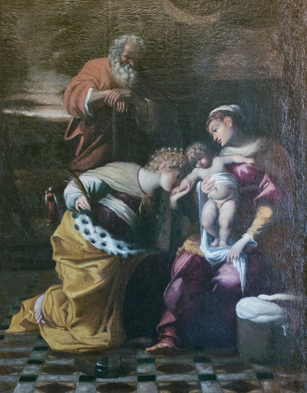 Det mystiske bryllupet til St. Katarina av Alexandria, ca 1600 av Giovanni (1575 1655) Donducci