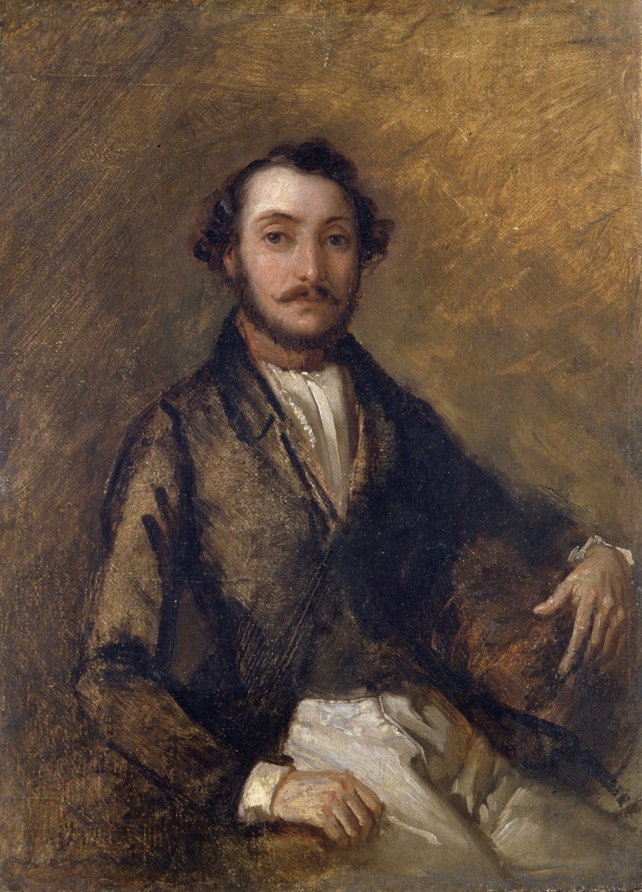 Portrett av Gaetano Donizetti (1797-1848), italiensk komponist. Maleri av Giovanni Carnovali dit il Piccio (1804-1873) av Giovanni Carnovali