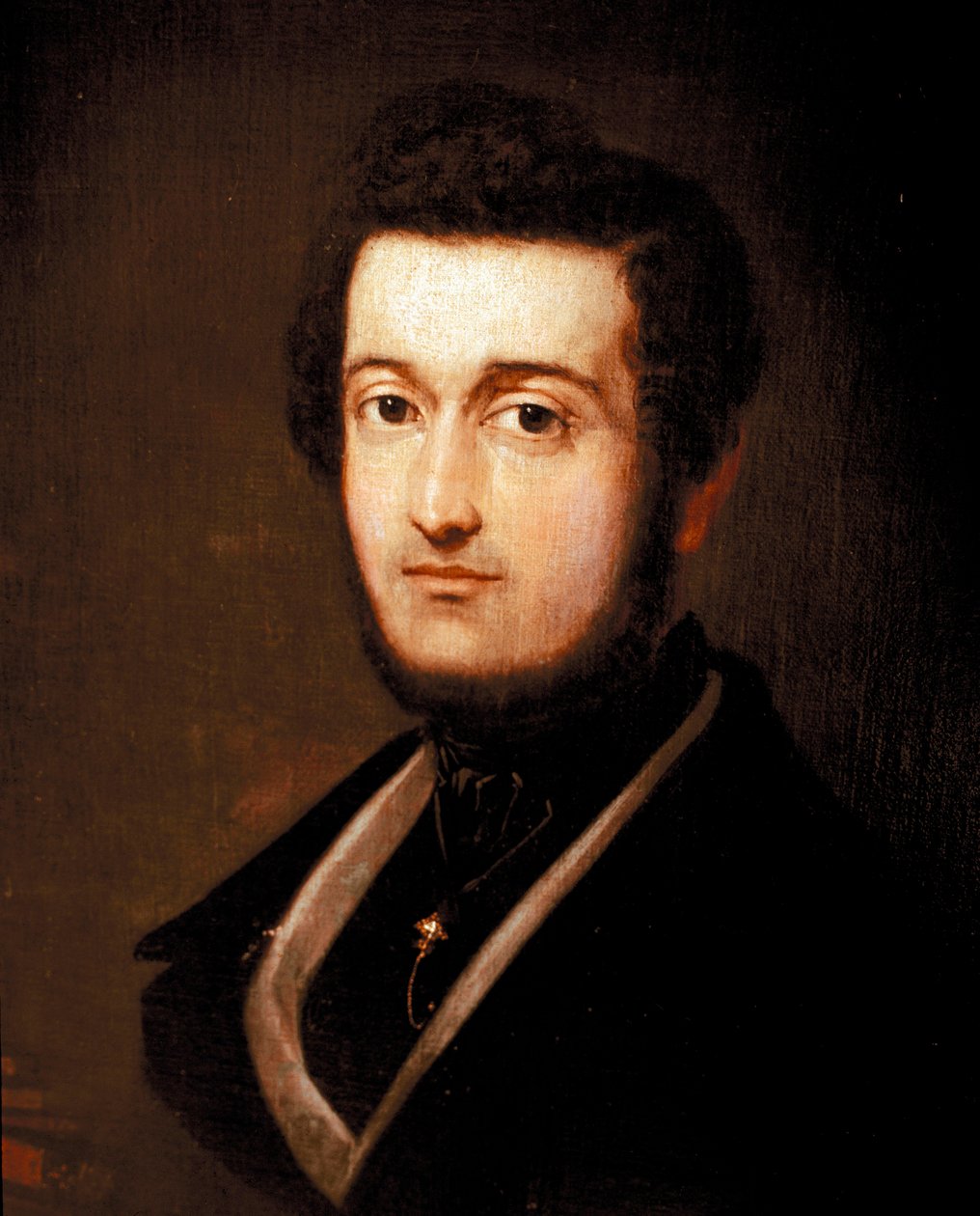 Portrett av patrioten og musikeren Piero Maroncelli (1795-1846) Maleri av Giovanni Carnovali dit il Piccio (1804-1873) 1839 Roma, Museo del Risorgimento av Giovanni Carnovali