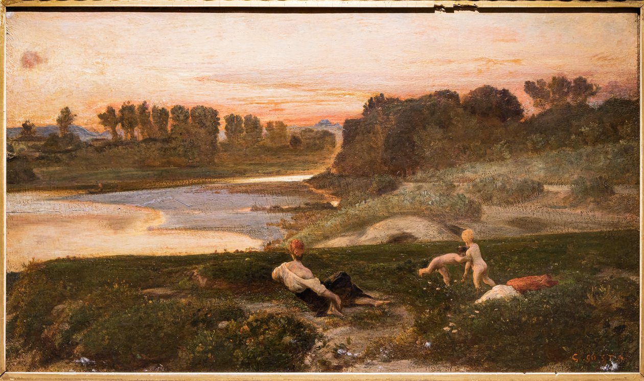 En ettermiddag på Cascine av Giovanni Costa