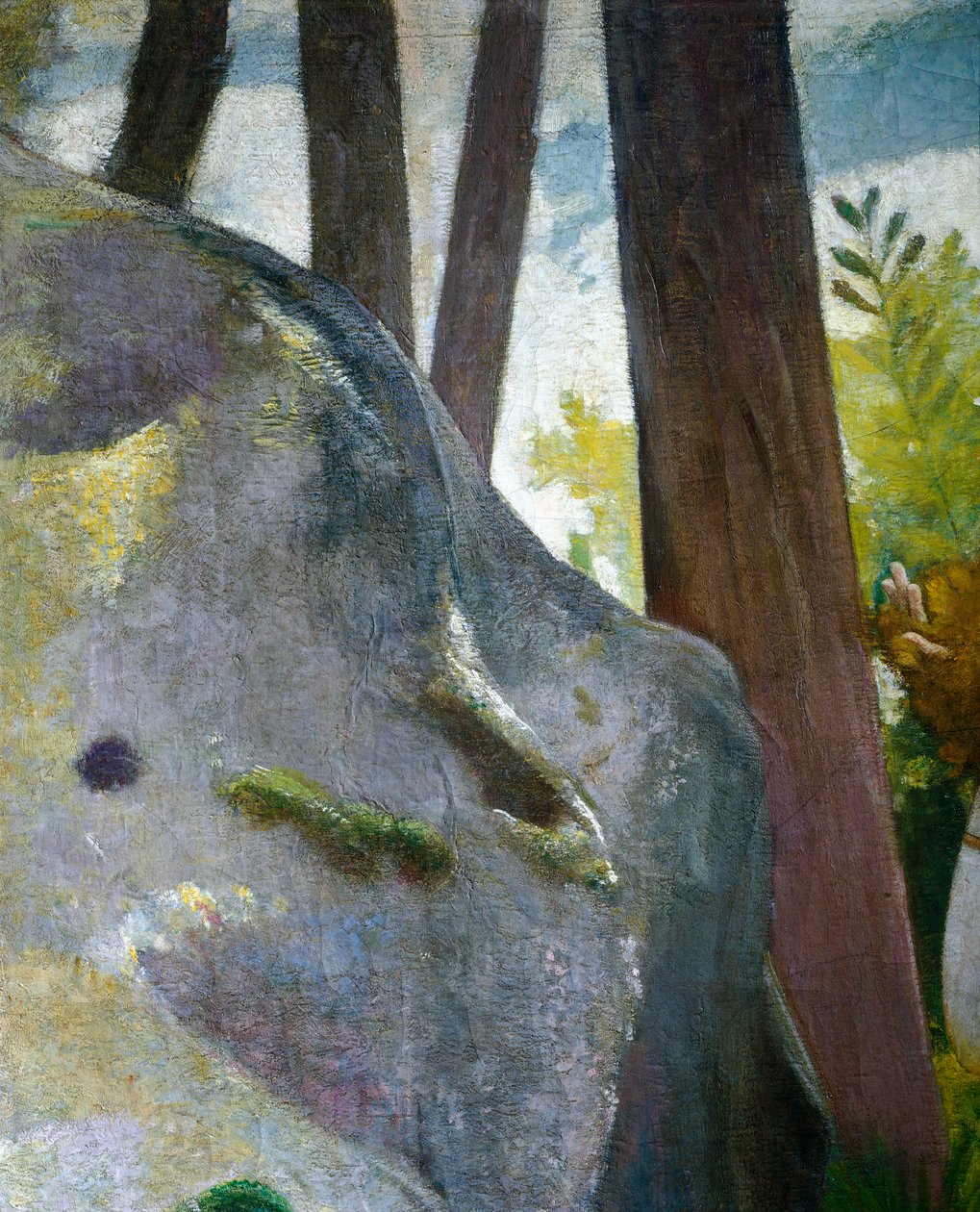 Ved kilden, av Giovanni, kjent som Nino Costa (1826-1903). Detalj. av Giovanni Costa
