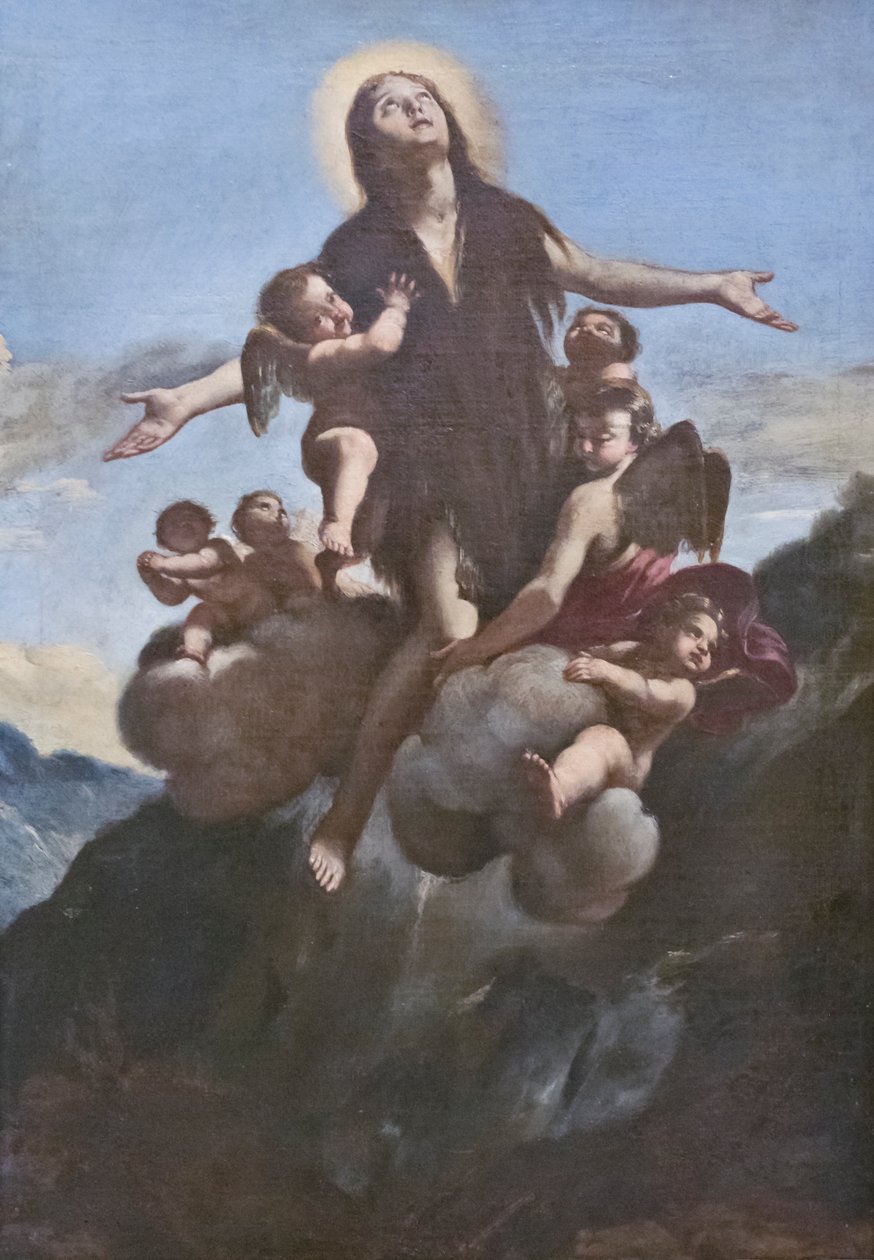 Maria Magdalenas himmelfart av Giovanni (school of) Lanfranco