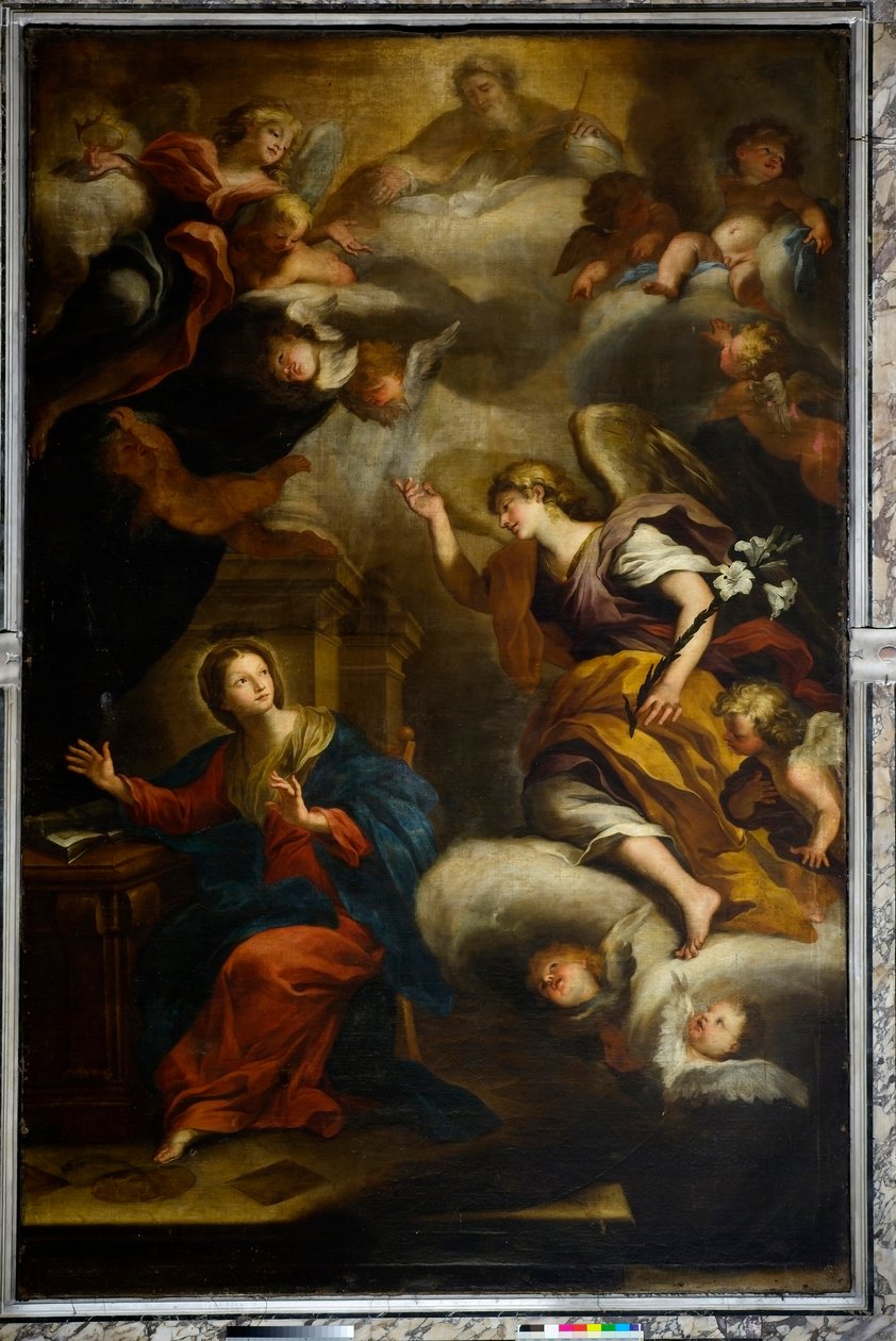 Kunngjøring, før 1670 (olje på lerret) av Giovanni Andrea Carlone