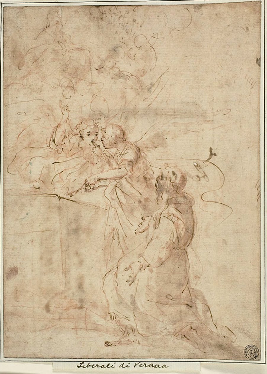 Visjon av Saint Francis of Assisi ved Portiuncula av Giovanni Andrea Donducci