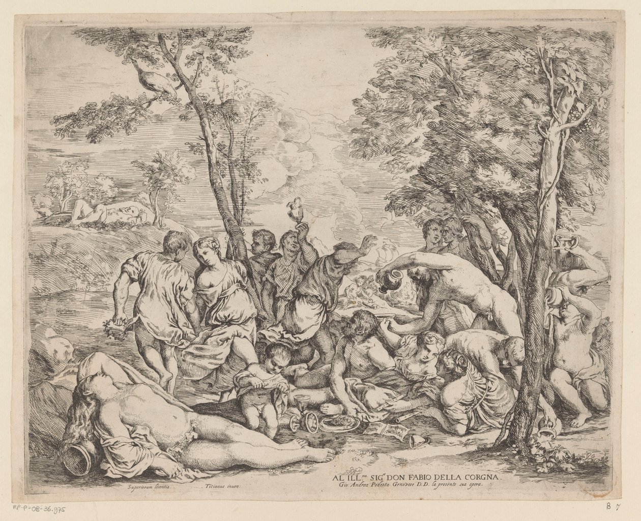Bacchanal på Andros av Giovanni Andrea Podesta