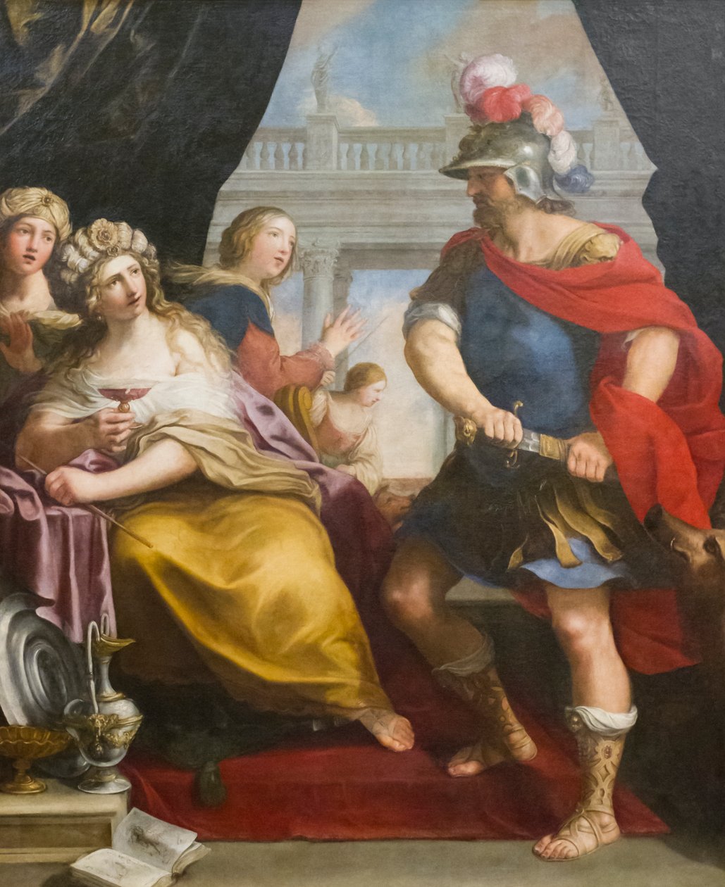 Ulysses og Circe (olje på lerret) av Giovanni Andrea Sirani
