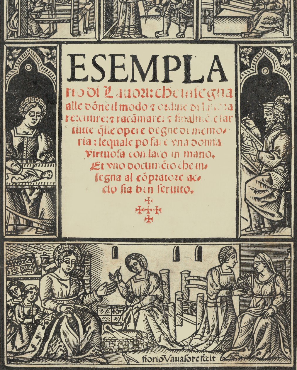 Eksemplar av Lauori ..., tittelside recto, 1. august 1532 av Giovanni Andrea Vavassore