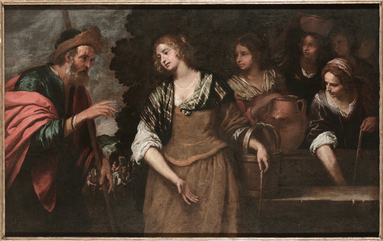 Rebecca ved brønnen. av Giovanni Andrea de Ferrari