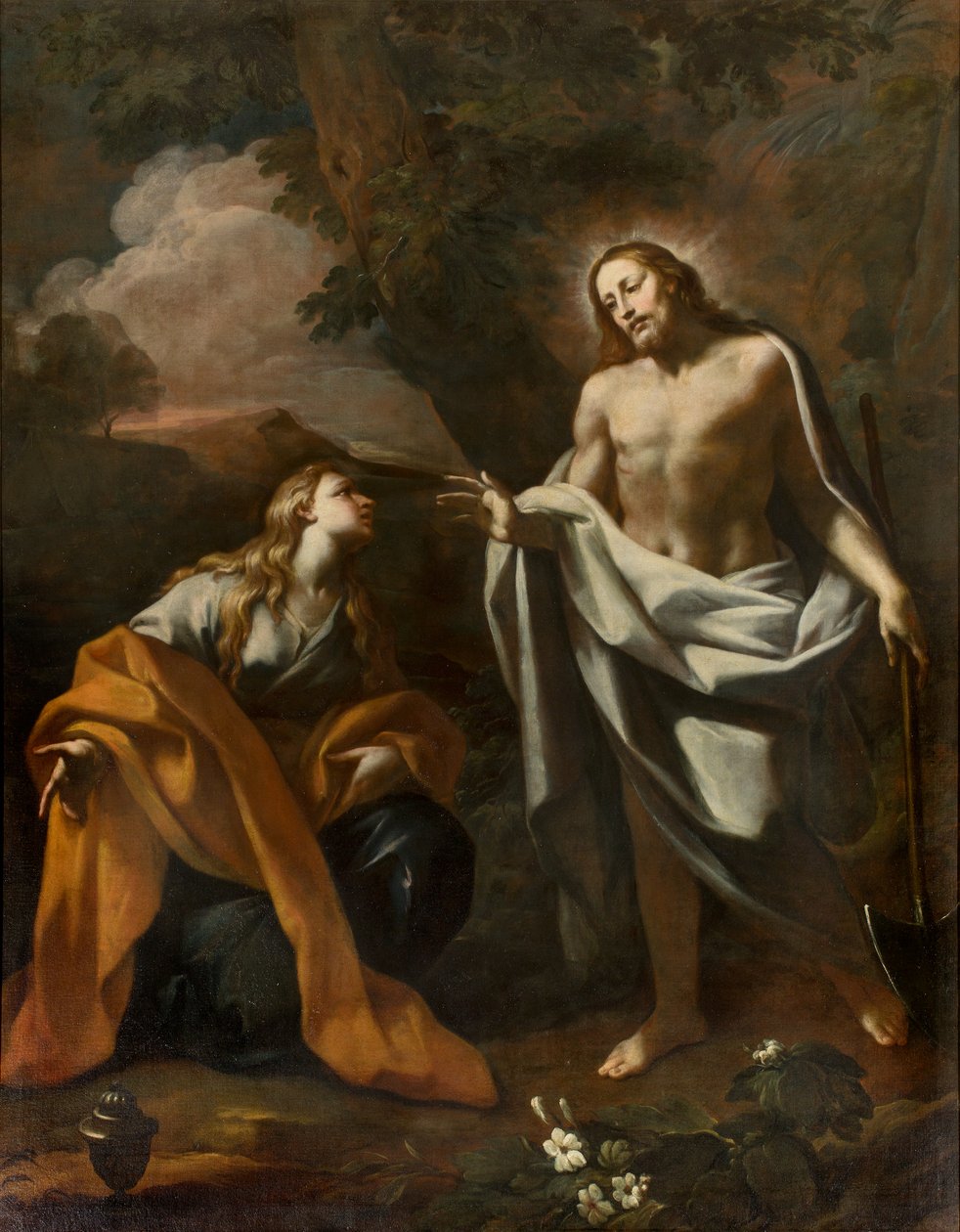Chapel of the SS Sacrament, First span north side, Noli me tangere, Giovanni Angelo Borroni, Apparition of Christ to the Magdalene av Giovanni Angelo Borroni