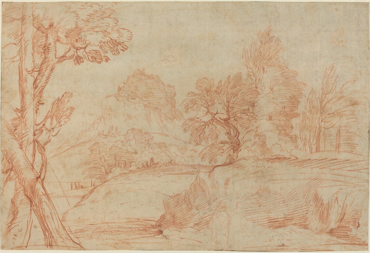 Klassisk landskap av Giovanni Angelo Canini