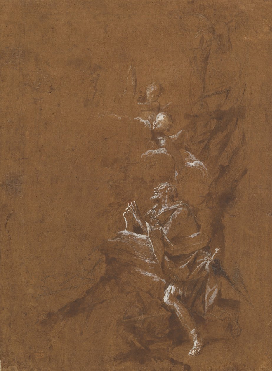 The Vision of Saint William of Aquitaine., sent på 1650-tallet. av Giovanni Angelo Canini