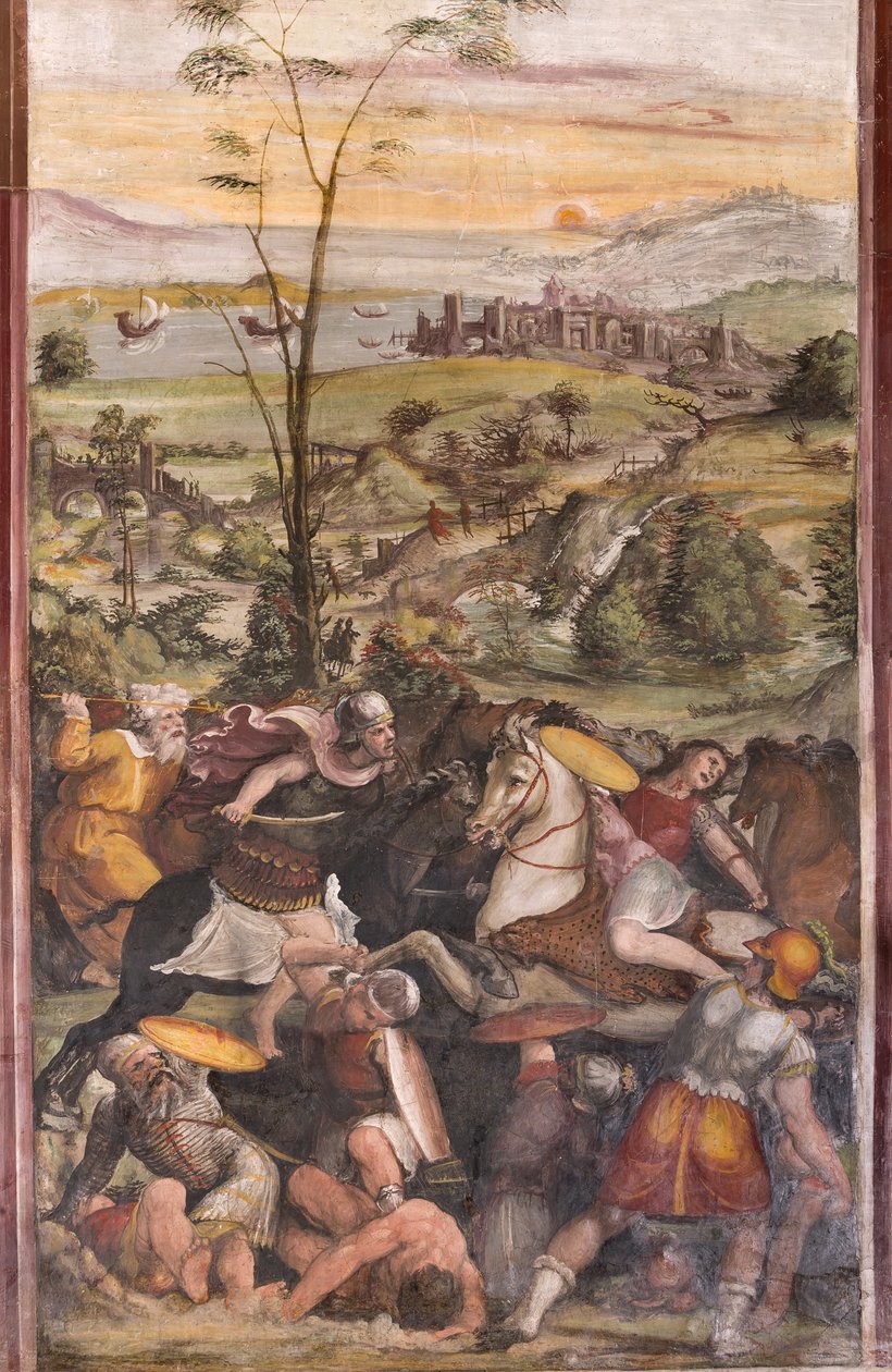 Slaget ved Issus av Giovanni Antonio Bazzi Sodoma