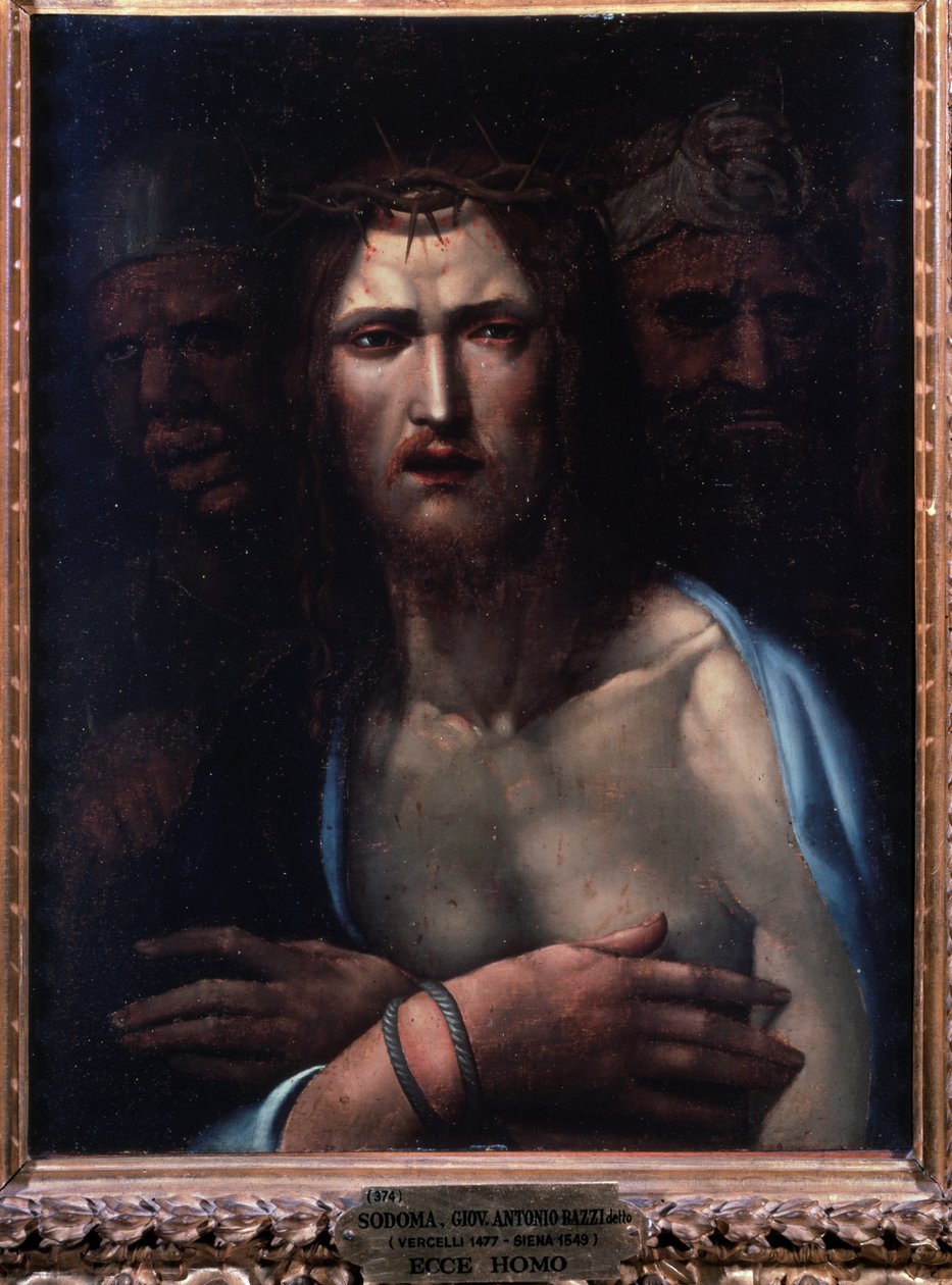Ecce homo - olje på tre av Giovanni Antonio Bazzi Sodoma