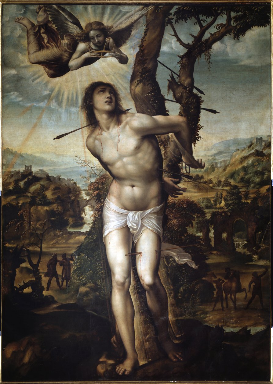 San Sebastian-maleri av Giovanni Antonio Bazzi dit Sodoma (1477-1549) 1525 Firenze, Palazzo Pitti av Giovanni Antonio Bazzi Sodoma