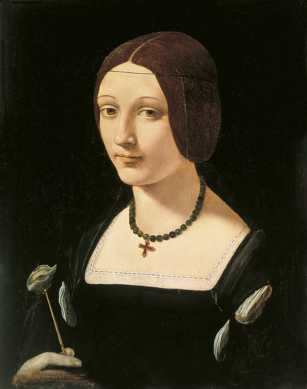 Portrett av en dame som Saint Lucy av Giovanni Antonio Boltraffio