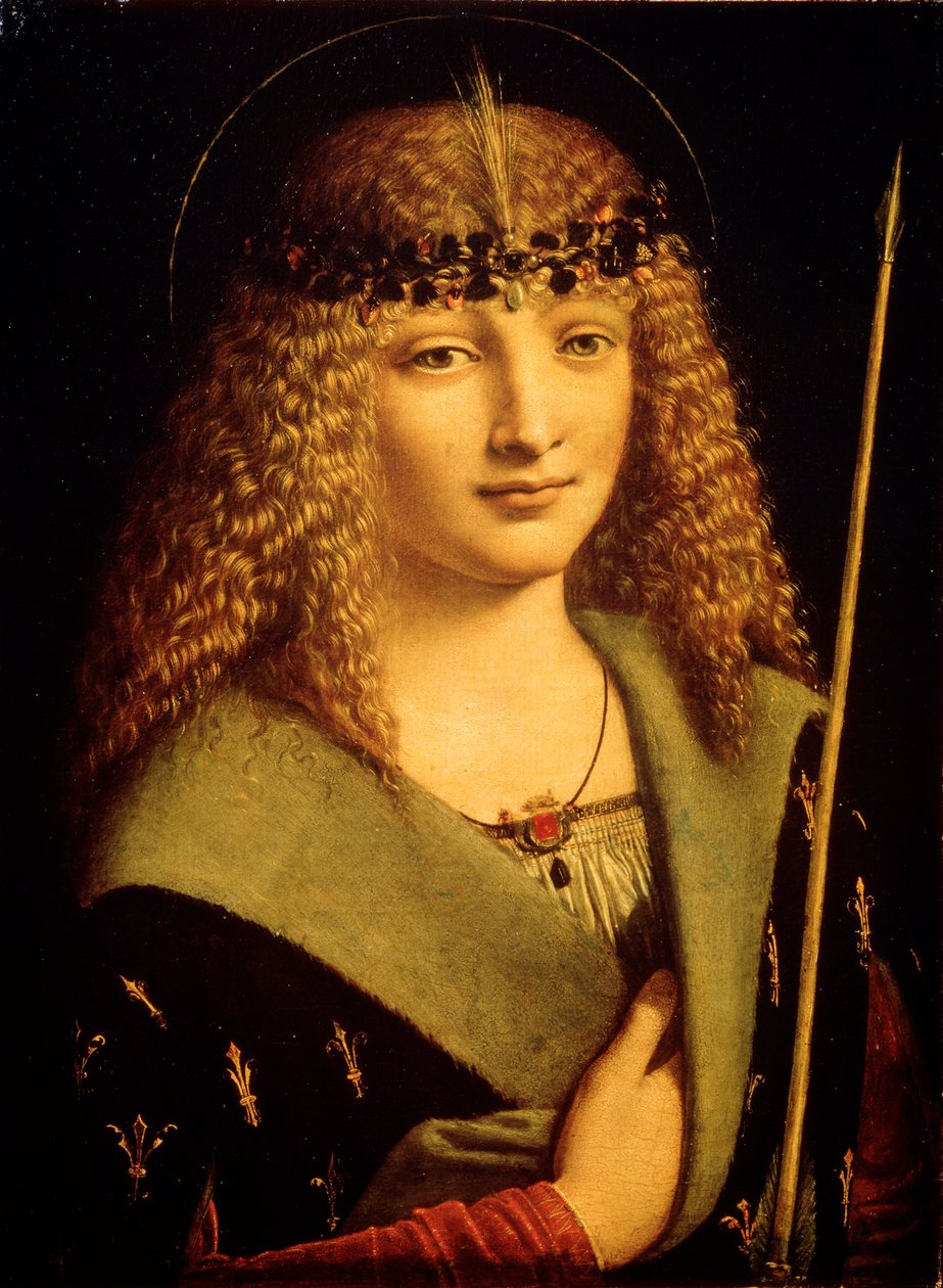 Portrett av en ungdom som den hellige Sebastian, c1500 av Giovanni Antonio Boltraffio