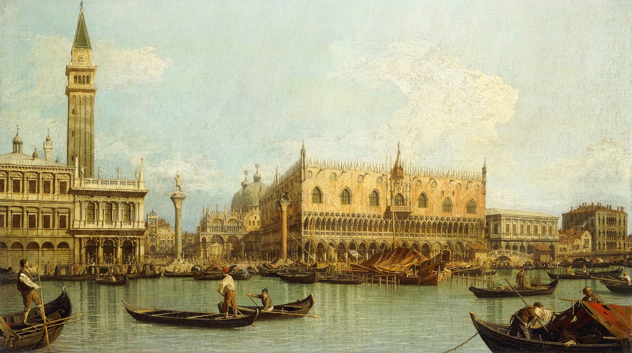 Molo, Venezia, fra Bacino di S. Marco, av Giovanni Antonio Canal