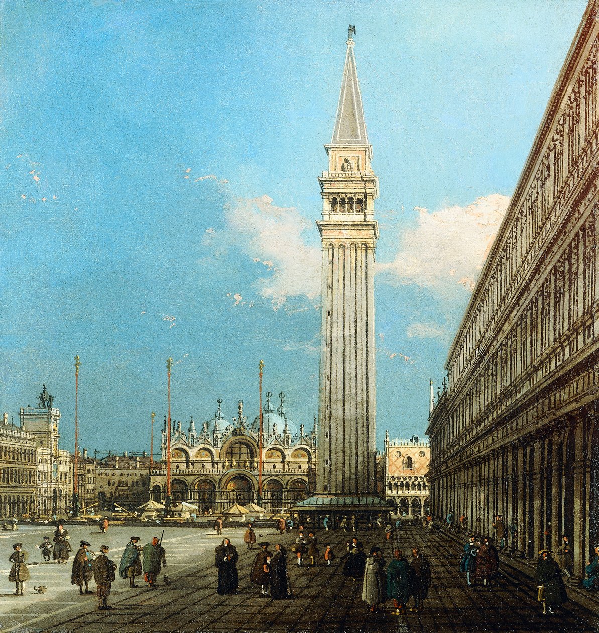Piazzetta, Venezia, med Bacino di S. Marco og Isola di S. Giorgio Magiore, av Giovanni Antonio Canal