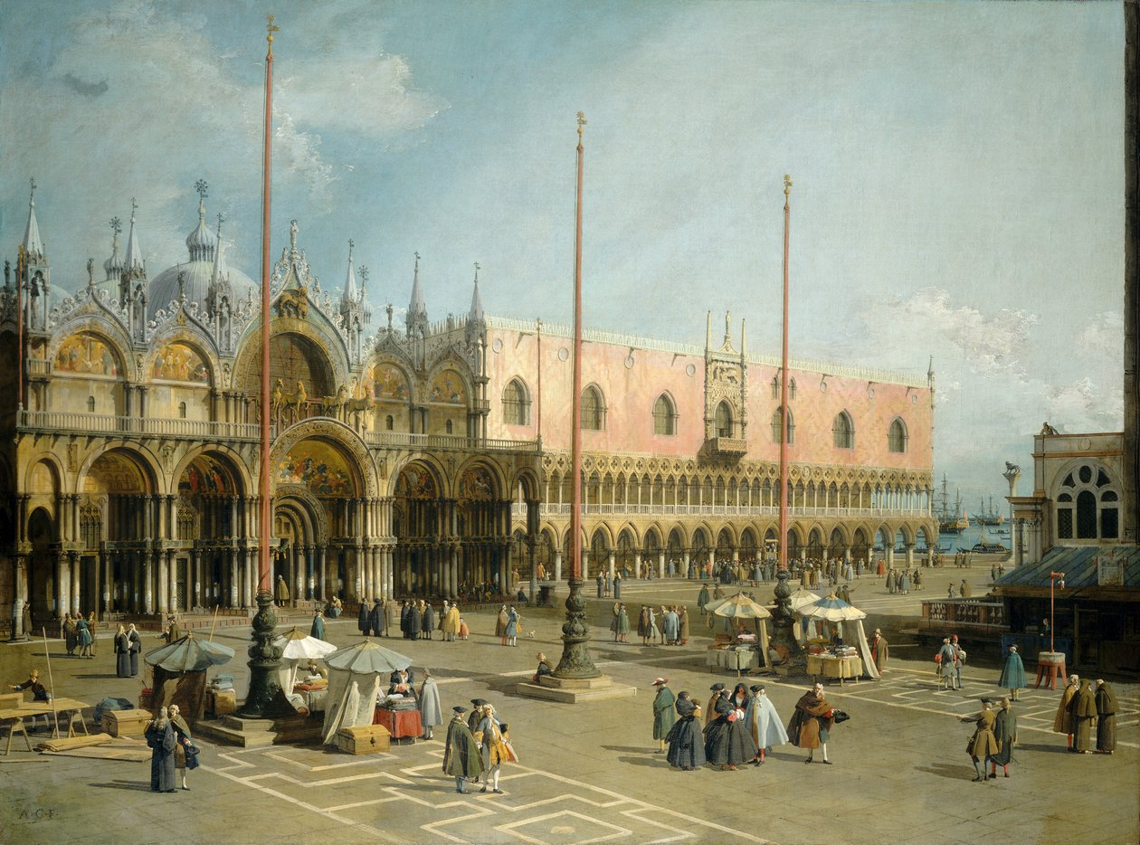 Markusplassen, Venezia, 1742-44 av Giovanni Antonio Canal