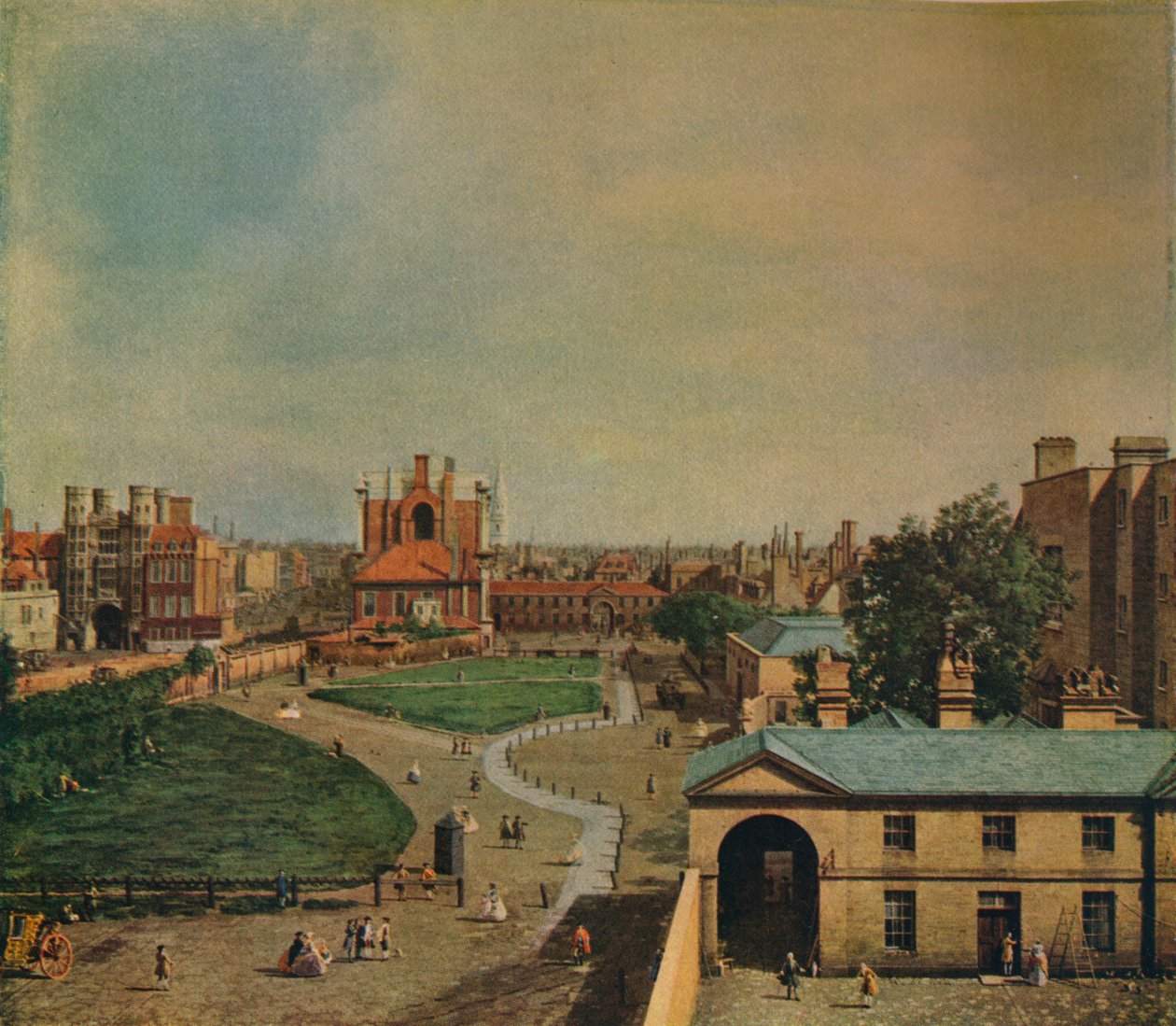 Whitehall fra Richmond House, 1746 av Giovanni Antonio Canal