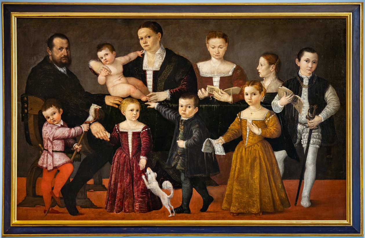 Portrett av familien Valmarana av Giovanni Antonio Fasolo