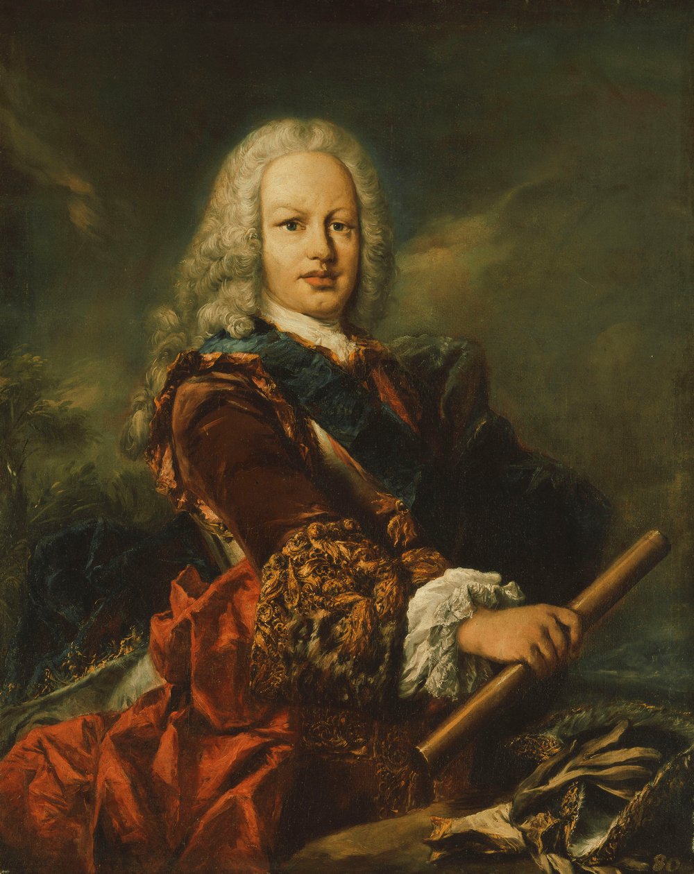 Portrett av kong Ferdinand VI av Spania av Giovanni Antonio Guardi