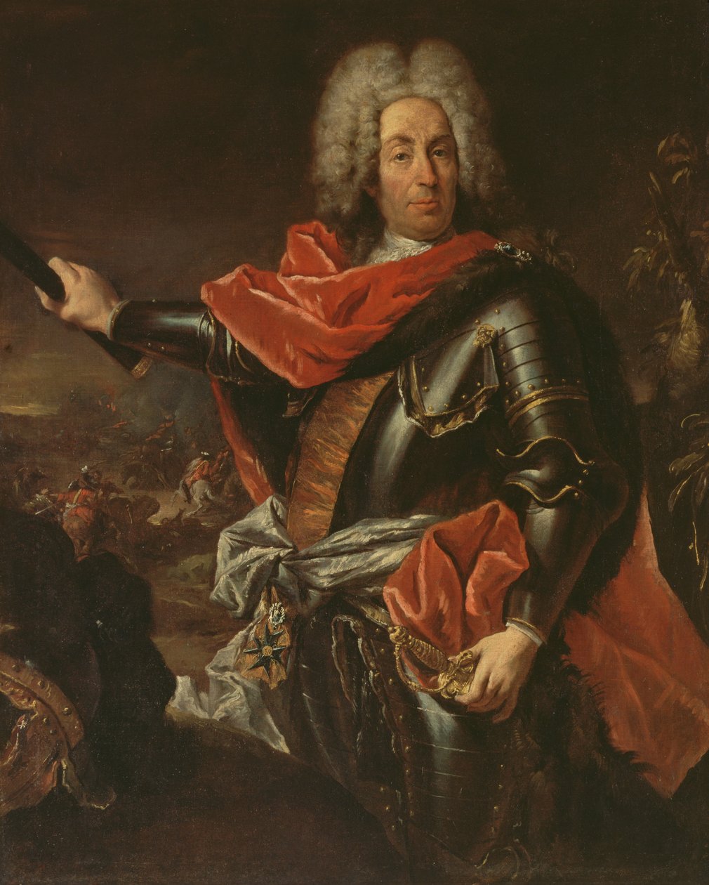 Portrett av marskalk Mattia von Schulemburg (olje på lerret) av Giovanni Antonio Guardi