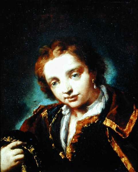 Portrett av en ung mann (olje på lerret) av Giovanni Antonio Guardi